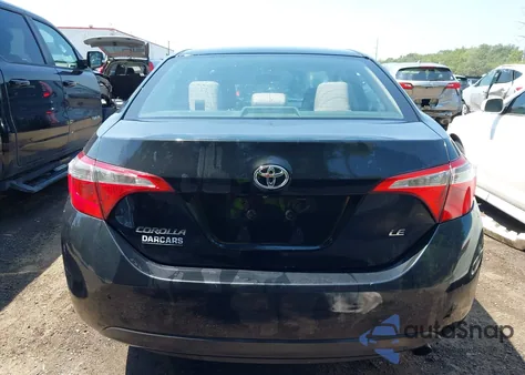 2015 Toyota Corolla Le z USA, uszkodzony, nr VIN 2T1BURHEXFC406450
